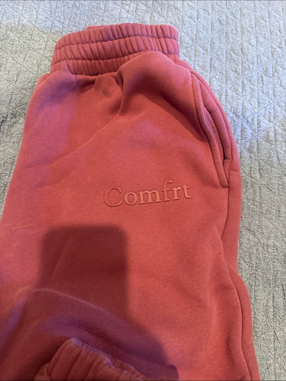 Comfort Embroidered Pink sweat pants